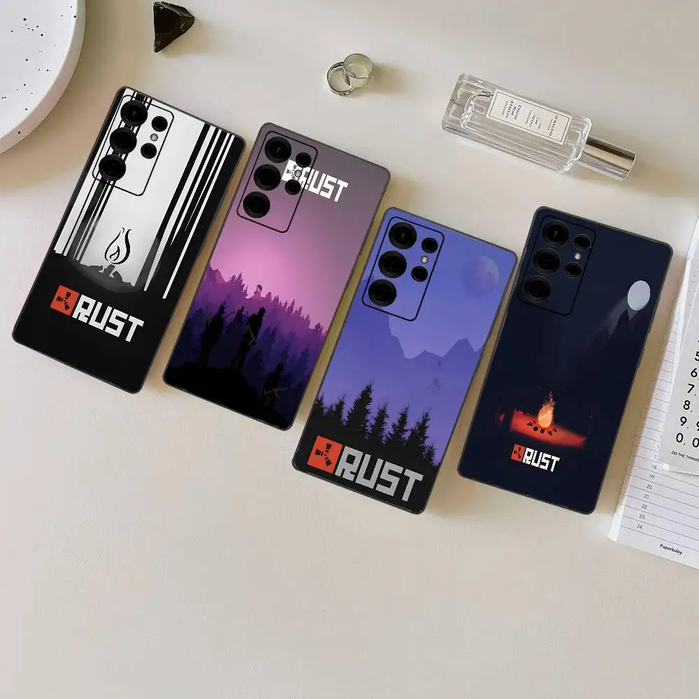 Survival Game R-Rust Phone Case For Samsung S 24 Fe 25 Ultra Plus 20 Lite 21 30 22 23 24 22 Ultra 5G Fundas