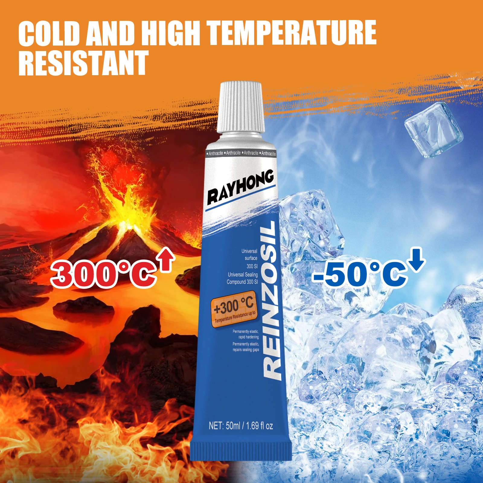 High Temperature Engine Sealant Automotive Engine Sealant Adhesive High Temperature Black RTV for Car Motorcycle Engine Seal image 3