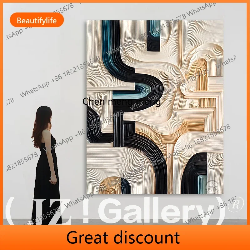 6239 Living room modern light luxury wood carving decorative painting entrance three-dimensional painting corridor creative mura