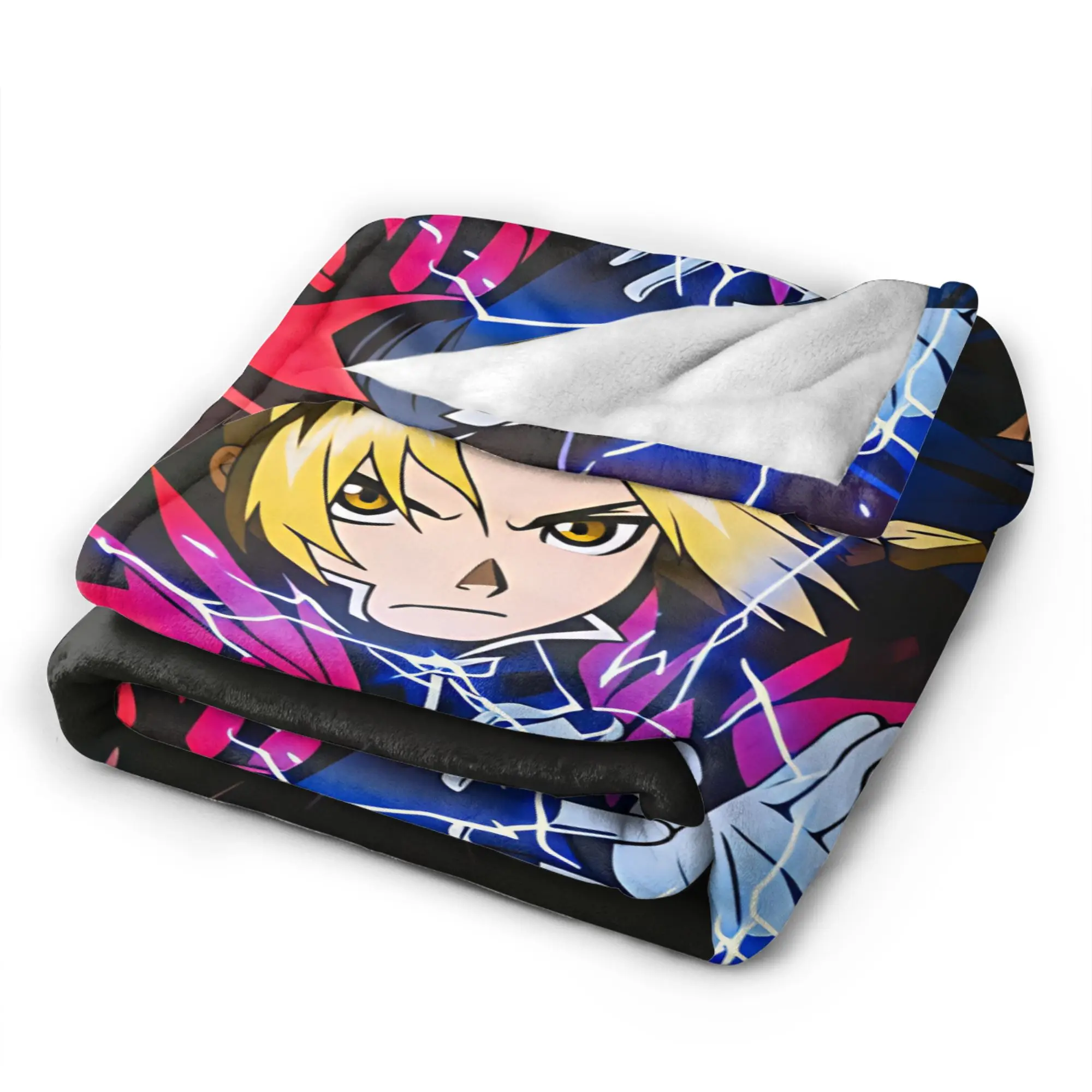 Roy Mustang Blanket Winter Fullmetal Alchemists Comfortable Bedding Throws For Adults Sofa Home Flannel Bedspread Bed Cover