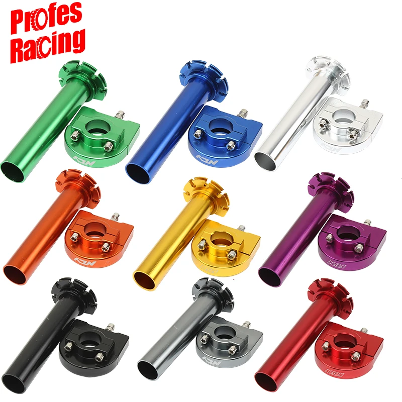 

22mm 7/8 Inch Multicolor CNC Aluminum Accelerator Throttle Twist Grips Handlebars For Universal Motorcycle Moped Scooter Bike