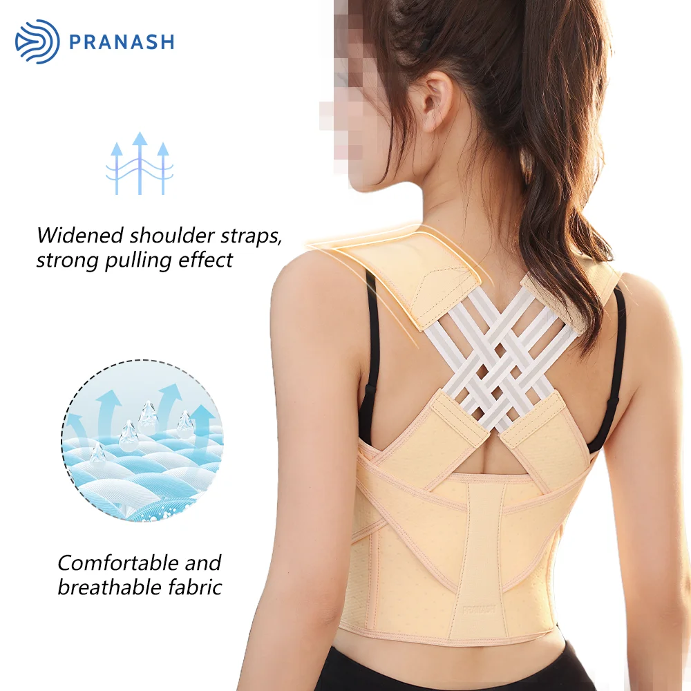 Fully Adjustable Straightener Upper Spine Support Back Brace Posture Corrector