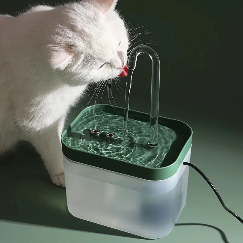 

USB Electric Mute Cat Drinker 1.5L Recirculate Filtring Drinker Pet Water Dispenser Auto Filter for Cat Water Fountain