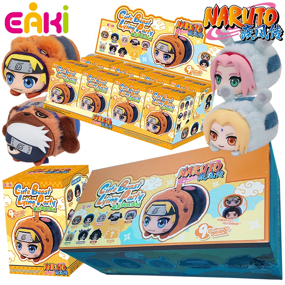 

Eaki Genuine Naruto Hot Blooded Action Anime Protagonist Uchiha Sasuke Hatake Kakashi Creative Doll Blind Box Fun Festival Toy