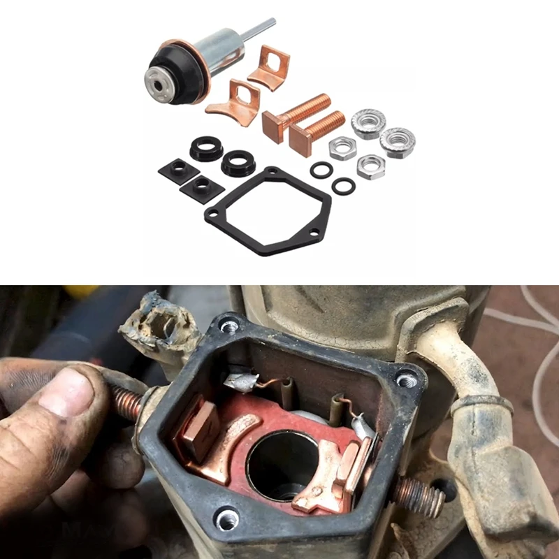 Set di contatti dello stantuffo del Kit di ricostruzione del solenoide di avviamento del motore universale per Toyota Subaru Honda