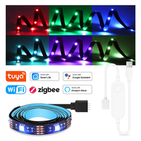 Smart Zigbee USB Led Lights Tuya Wifi RGB led Strip DC5V 5050 Smart Led TV Back Lighting Wok With  Alexa Google Home