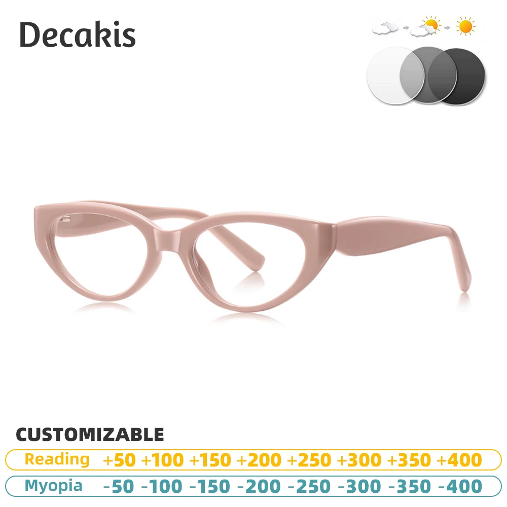 

Small Cat Eye Reading Glasses Trendy Luxury Photochromic Sunglasses Anti Glare Custom Eyeglasses Magnifying Women's Eyepieces