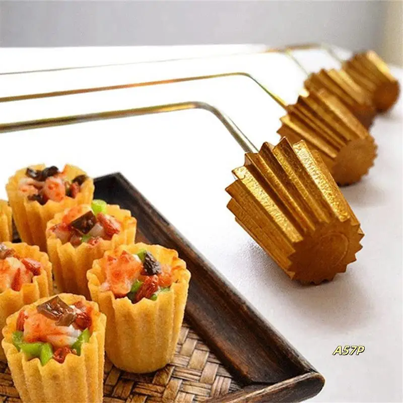 

6X Malaysian Pie Tee Maker Nyonya Top Hats Mold For Baking Egg Tart Mould Reusable Fried Snack Tool Bakeware Gadget