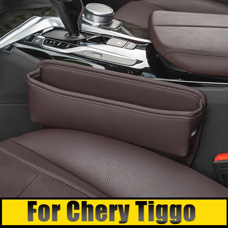 

For Chery Tiggo 7 8 Pro Plus Tiggo 2 3X 4 5X Tiggo7 Tiggo8 2016-2023 2024 Car Seat Crevice Slot Storage Phone Holder Box Gap Bag