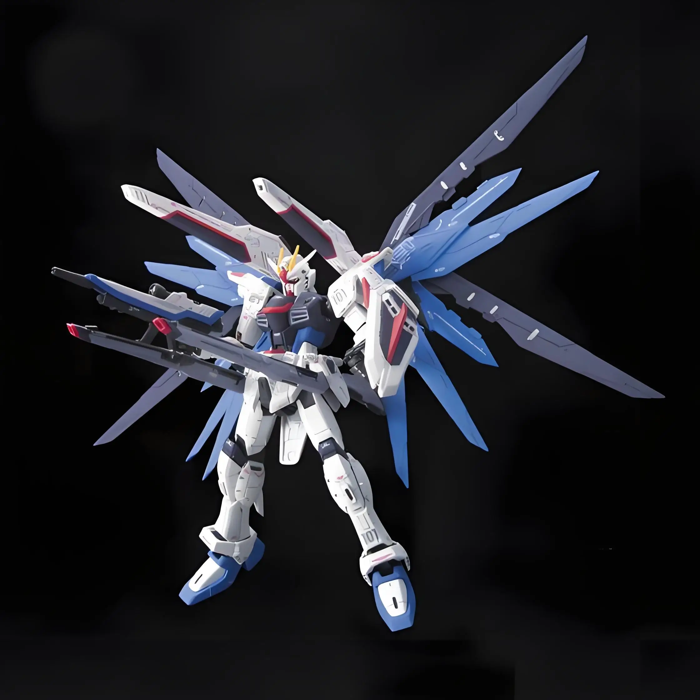 BANDAI RG 1/144 ZGMF-X10A Freedom Gundam figuras de acción Z.A.F.T traje móvil Gundam SEED Anime modelo Kit juguetes para niños colección