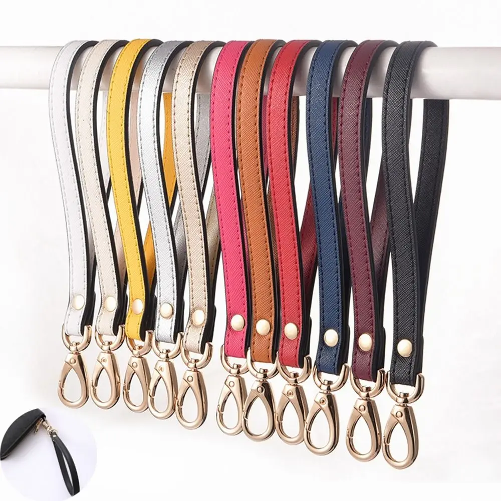 

Versatile Anti-Lost Leather Wrist Strap Hand Carry Colourful Bag Belt Keychain Clutches Strap Hand Strap Women