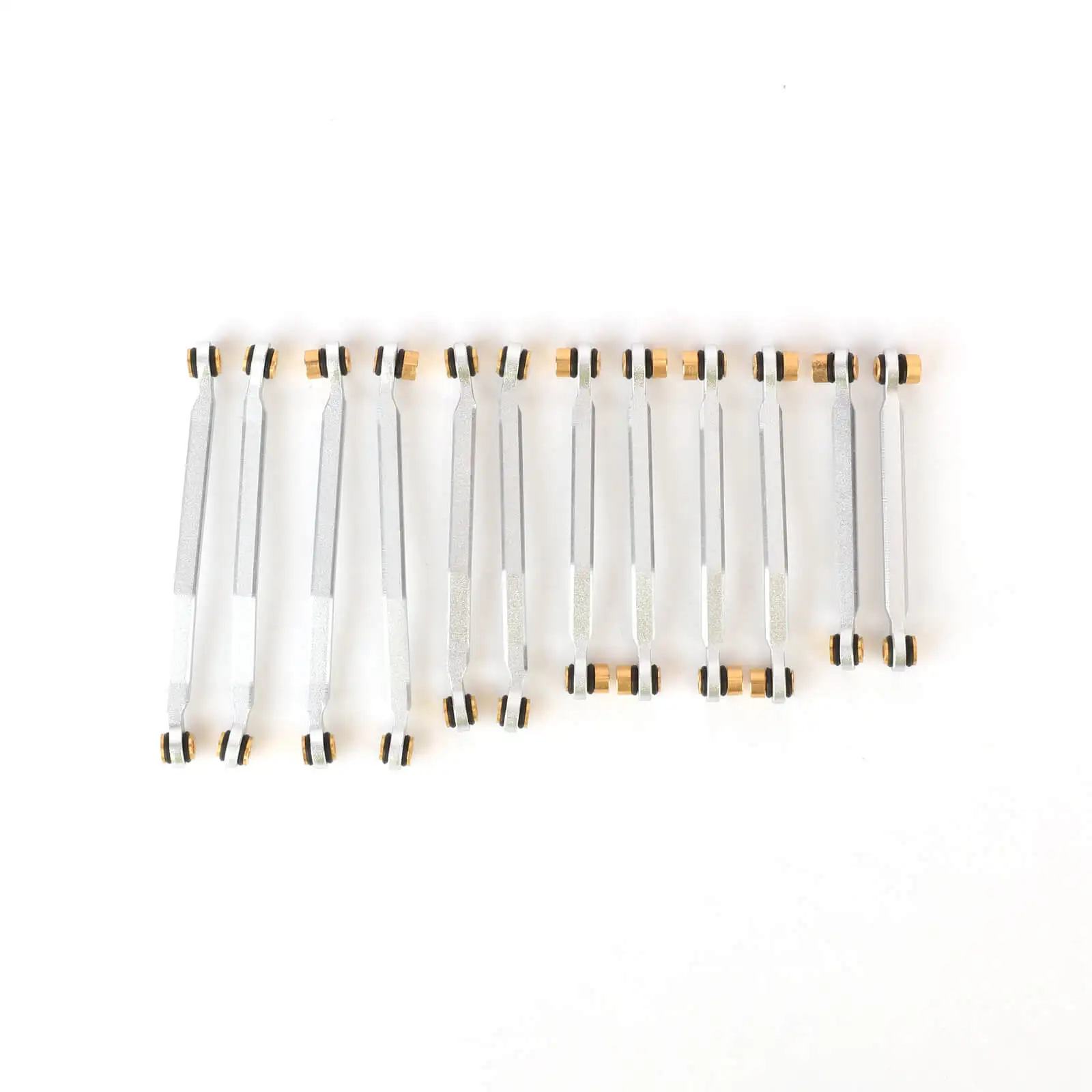 RCAWD 12 قطعة معدنية توجيه التعادل قضيب الروابط الربط مجموعة ل HOBBYPLUS HOBBY PLUS ARKTOS 1/18 CR-18P 6x6 الروابط مجموعة ترقيات أجزاء