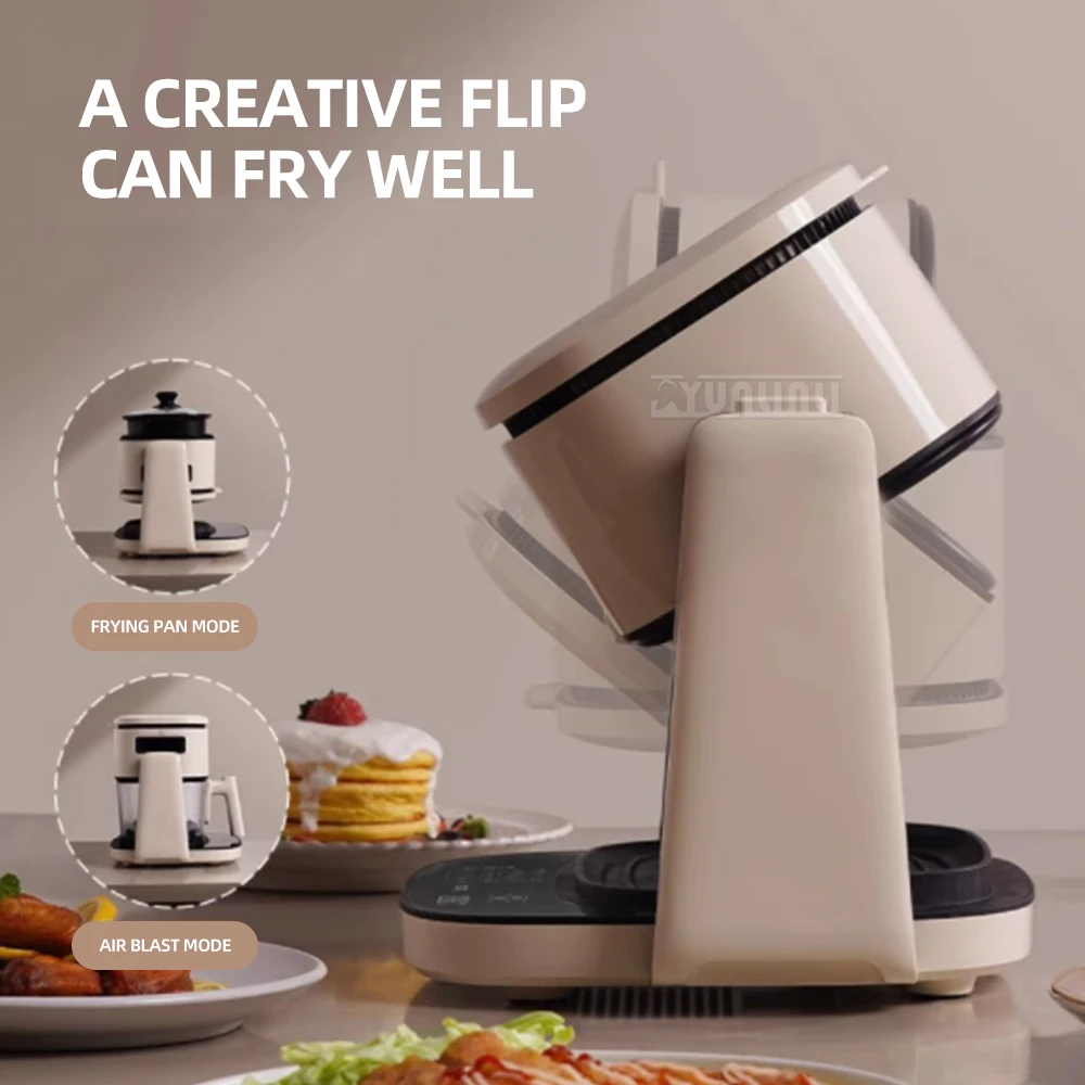 Electric Visual Air Fryer Multifunctional Deep Fryer Baking Fying Boiling Cooker Smart Flip Large Capacity Home Appliance