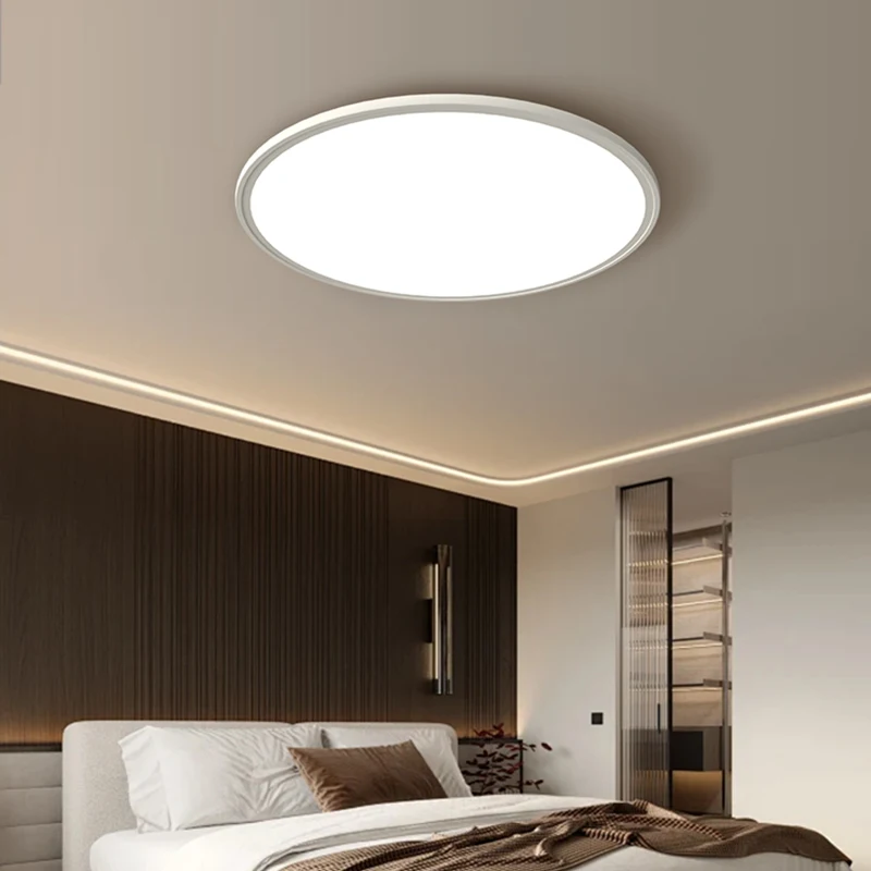 Full Spectrum Eye Protection Three-tone Dimming Ceiling Lamp Seamless Simple Bedroom Living Room LED Main Light Ceiling Lights