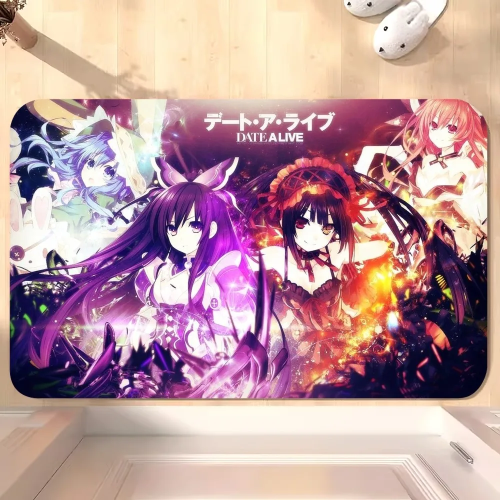 Bilili Anime DATE A LIVE tappetino camera da letto cucina porta bagno casa piede Super assorbente antiscivolo