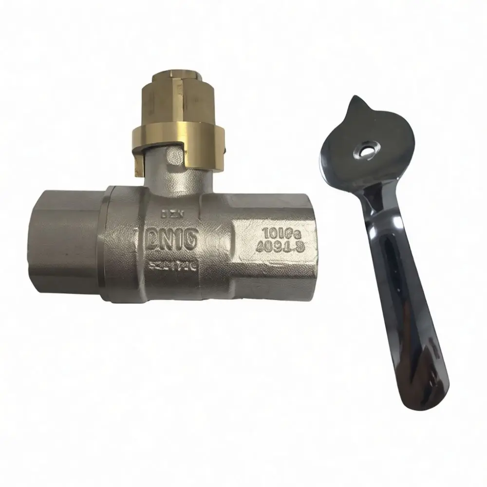 Reliable Brass Gas Valve DN15 Soft Sealing Technology For Commercial Kitchen Stove Pipeline Flow Control Switch Parts