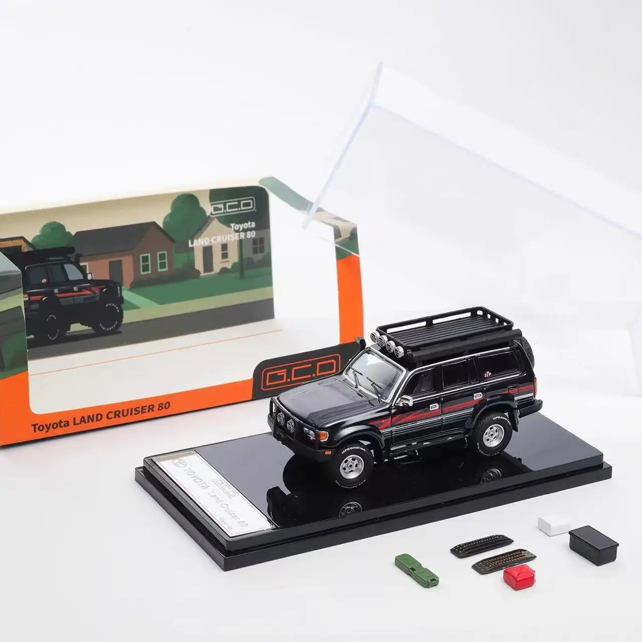 GCD 1:64 랜드크루저 LC80 개조 버전 합금 자동차 모델