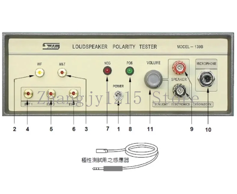 139B polarity meter,Microphone/speaker polarity tester,  measurement speed: about 0.2 seconds