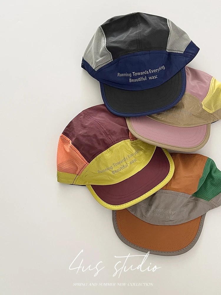 

Breathable quick-drying color matching cap female Korean version summer outdoor riding cap sunshade baseball cap