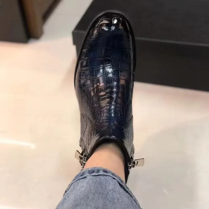 yingshang new men crocodile boots male winter shoes boots fashion leisure shoes