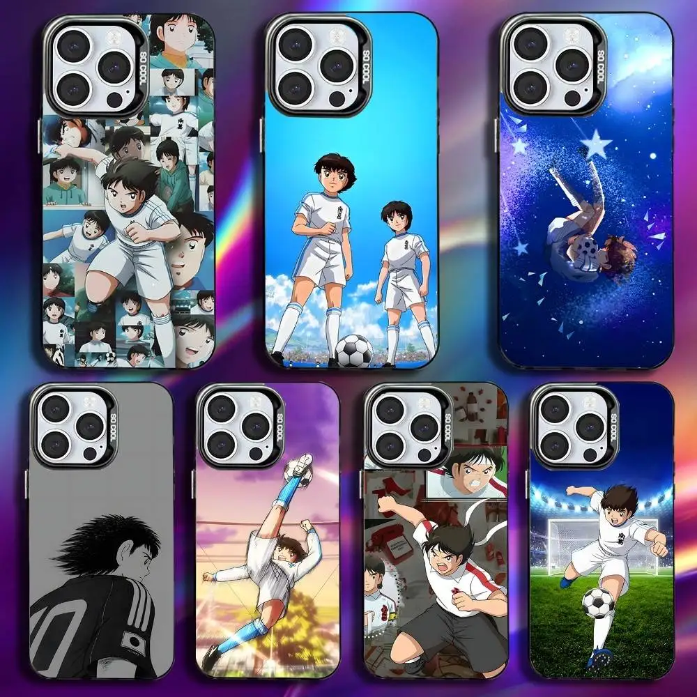 

Anime C-Captain T-TsubasaS Phone Case For iPhone 17,16,15,14,13,12,11,Pro,Max,Plus,Mini,XS,SE Anti Fall Black Matte Hard Bumper