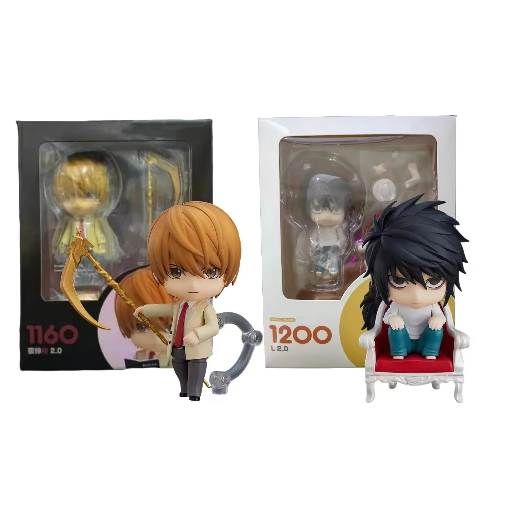 # 1200 # Figura de Acción Coleccionable de PVC de 10 cm de Death Note, L Yagami, Nendoroid, Modelo Decorativo para Escritorio