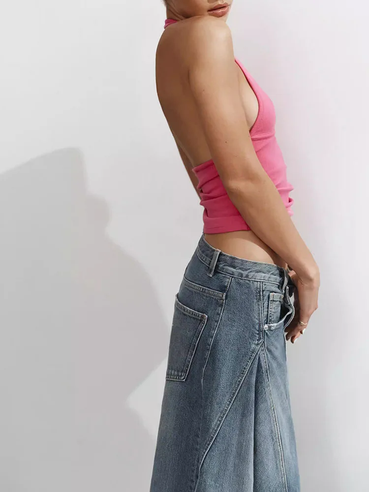 

Новинка Весны: Женская модная повседневная асимметричная джинсовая юбка с эффектом потертости, цветная, 5252090400, Этнический сценический костюм