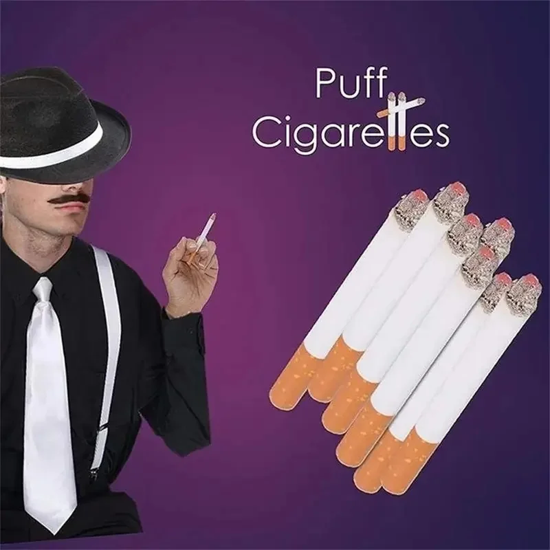 Kawaii 2Pcs Fake Cigarette Prank Toy Funny Novelty Joke Gag Trick Toy Kids April Fools Day Birthday Party Favors Pinata Fillers