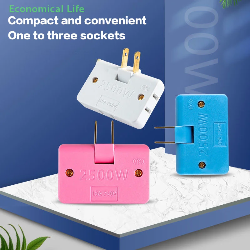 1Pcs Rotatable Socket Converter To Extend The Power Socket Plug Ultra-thin Multi-plug Socket Durable Power Socket