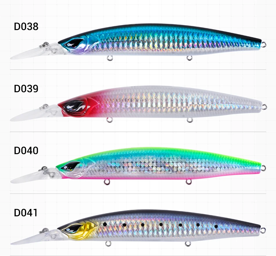 NOEBY Shad Dancer Minnow Köder 125mm 26g Sinkender Tauchköder mit Tungsten-Gewichtstransfersystem für Weitwürfe im Salzwasser – Detail 7