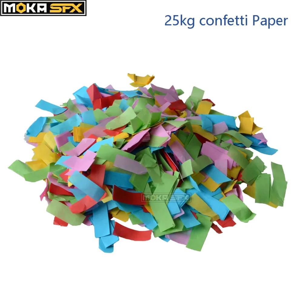 

MOKA SFX 25KG Rectangle Shape Colorful Confetti Paper for Confetti Machine Wedding Party Table Scatter Decoration