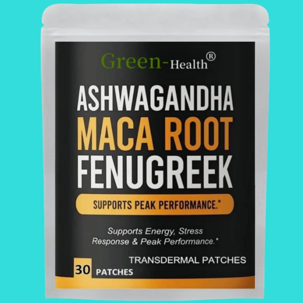 

Ashwagandha Maca Root Transdermal Patches For Men & Women - 30 Patches One Month Supply