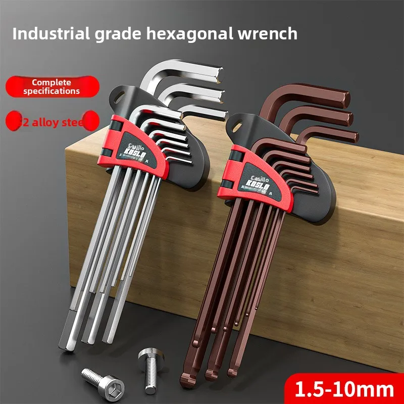 Long Ball End Hex Set High Hardness Allen Wrench & Torx-Handle Screwdriver Set