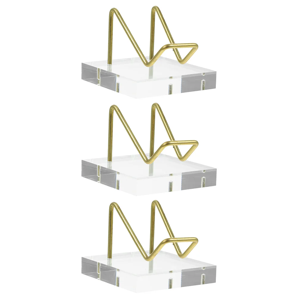 

3 Pcs Acrylic Display Stand Holder Small Gemstone Rack Racks Jewelry Stands Merchandise for