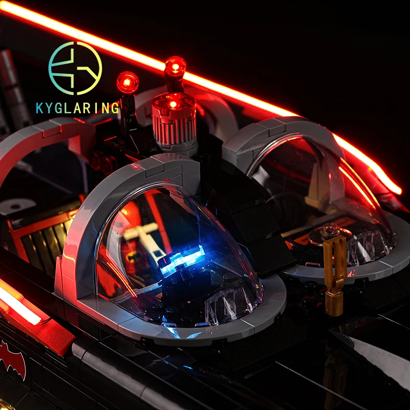 Kyglaring Light Kit For 76328 Batmaned The Classic TV Series Batmobile Building Blocks LED Kit Toys (NOT Include the Model)