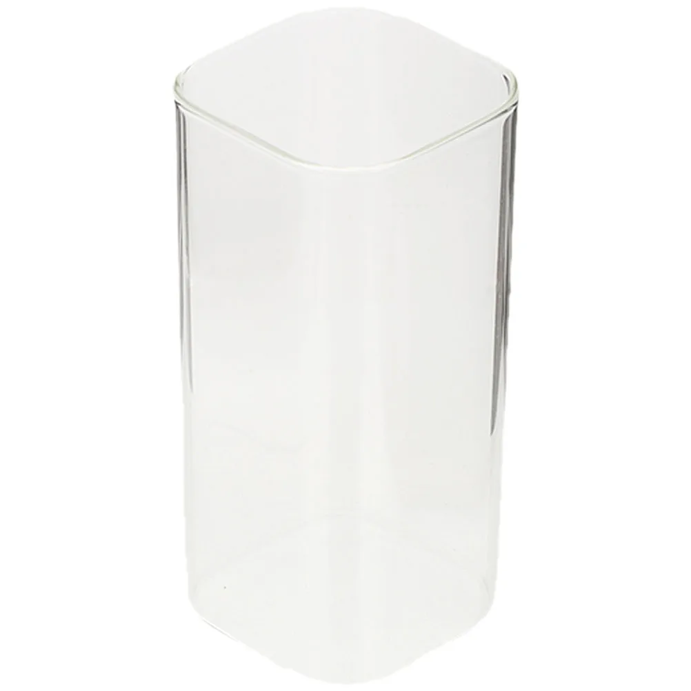 

Square Glass Cup Water Milk Wine Beer Cocktails Multi-Function Drinking Container for Iced Tea Coffee Home Office Party