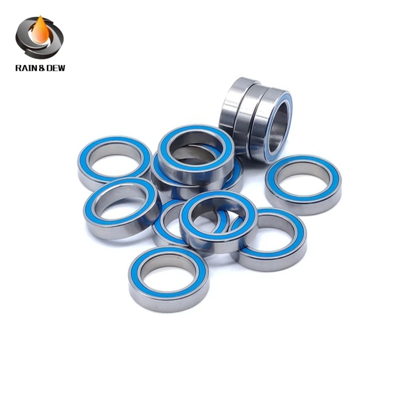 10Pcs 6701RS 12x18x4 Miniature Thin Section Bearings ABEC-7 Blue Seals Model Bearings 4X7X2.5  6x13x5  8X12X3.5 10x15x4 8X22X7