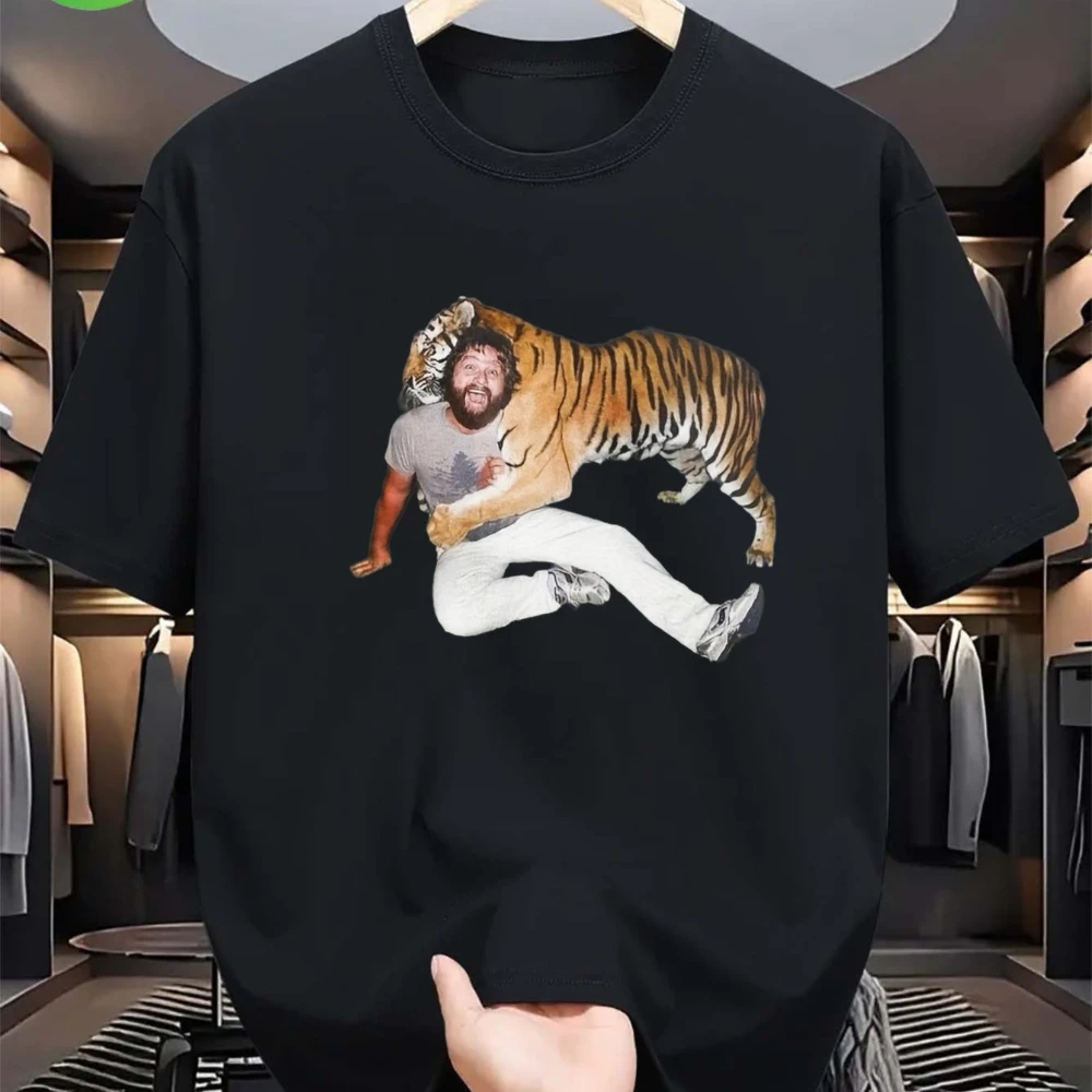 Unisex The Hangover Tiger Retro Graphic T-Shirt Retro Comic Book T-Shirt with Tiger and The Hangover Themed Graphics