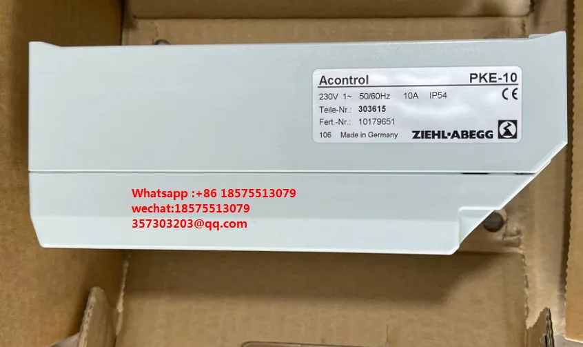 For ZIEHL-ABEGG PKE-10 Controller 230V 1-50/60Hz 10A IP54 10179651 New 1 Piece