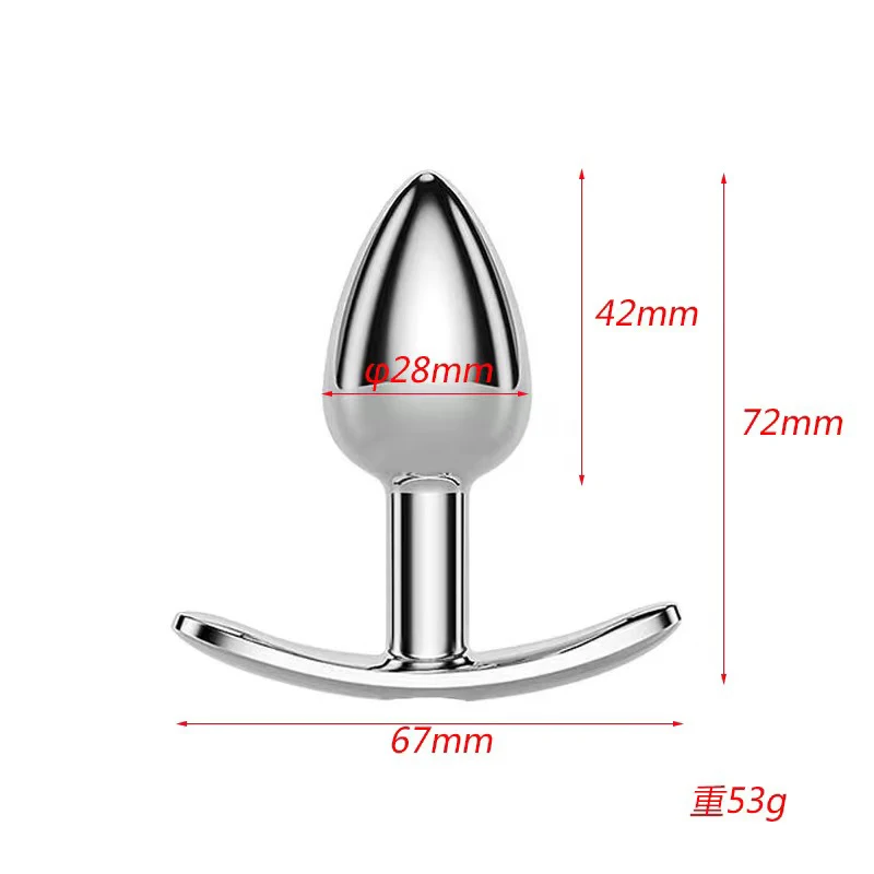 Sex Shop Metal Crystal Anal Plug Stimulator Stainless Steel Jewelry Beads Anal Butt Plug Dildo Sex Toys Products For Woman Men