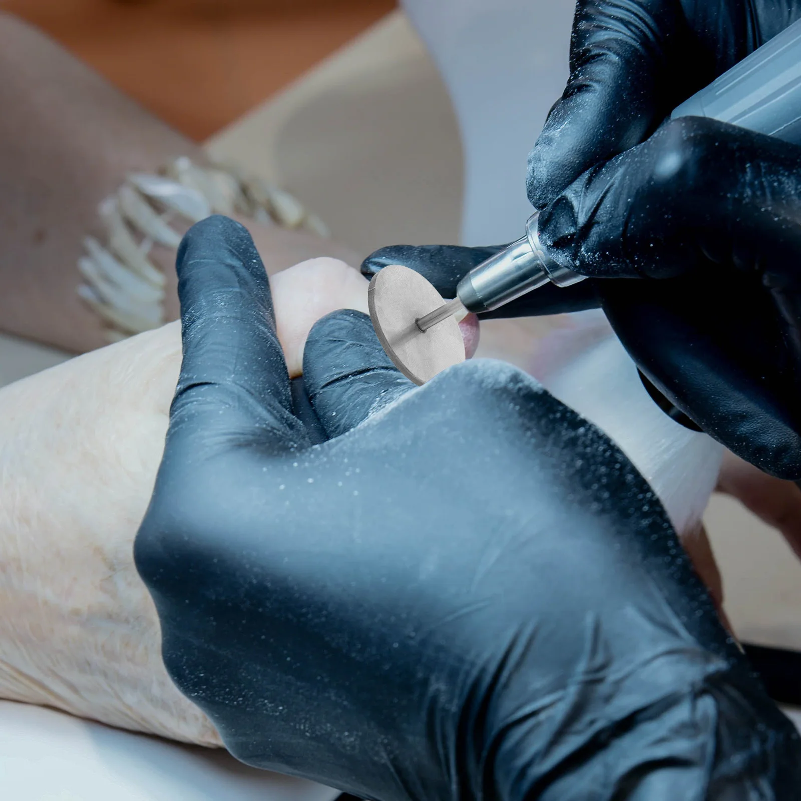 60 szt. Krążków ściernych do paznokci, papierów ściernych, frezów do paznokci do usuwania odcisków na stopach, manicure, pedicure, akcesoria do usuwania martwego naskórka