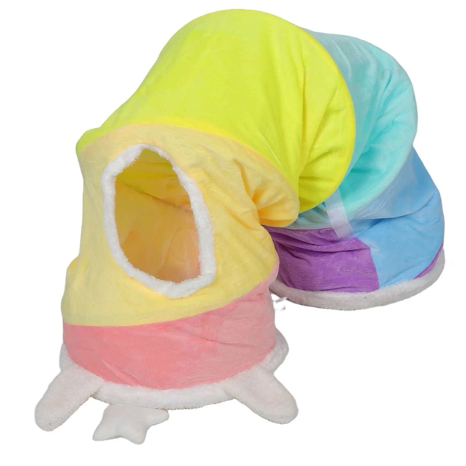 

Cat Tunnel 120 Cm Long Foldable Crinkle Design for Indoor Cats and Kittens Multi-Channel Fun Cat Tunnels Small Pet Tunnels