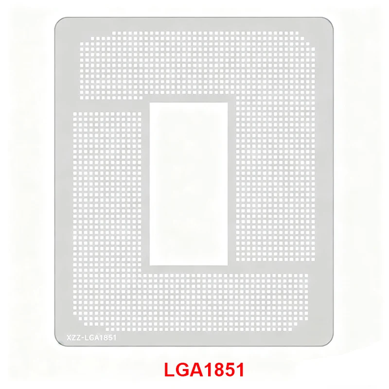 Computer Motherboard BGA Reballing Stencil For Intel LGA 1151/1155/1156/1200/1700/1851/AMD AM4/AM5 CPU Socket Solder Steel Mesh