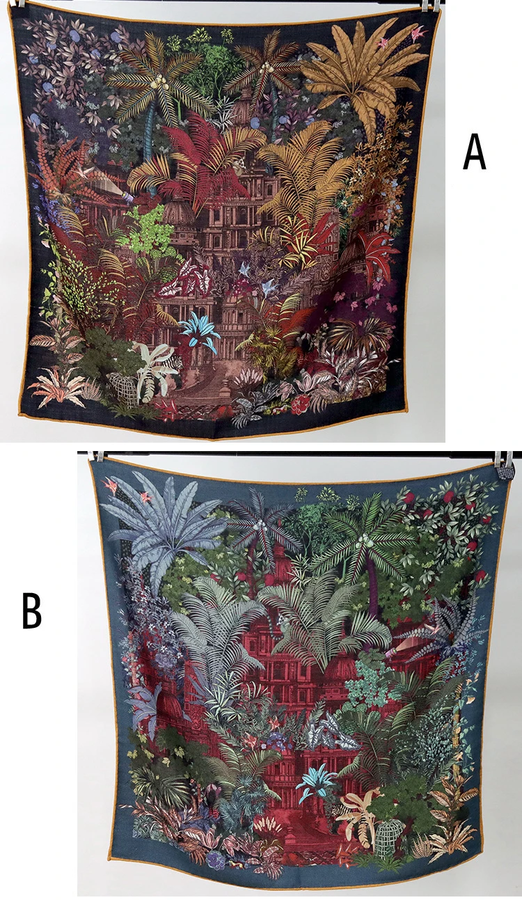 

Winter Warm Scarf 65CM Luxury AB Faced Print Shawls Scarves Head Hair Scarfs Belt Bag Accessories Valentine's Day Lover Gift