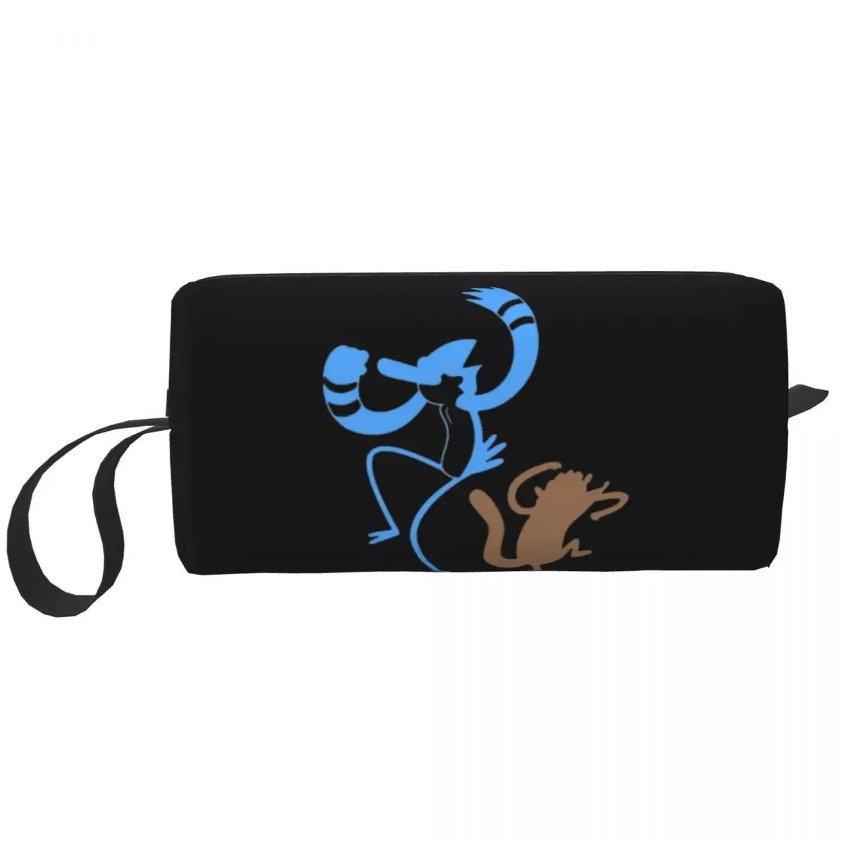 

Minimal Regular Show Makeup Bag Cosmetic Organizer Storage Dopp Kit Toiletry Cosmetic Bag for Women Beauty Travel Pencil Case