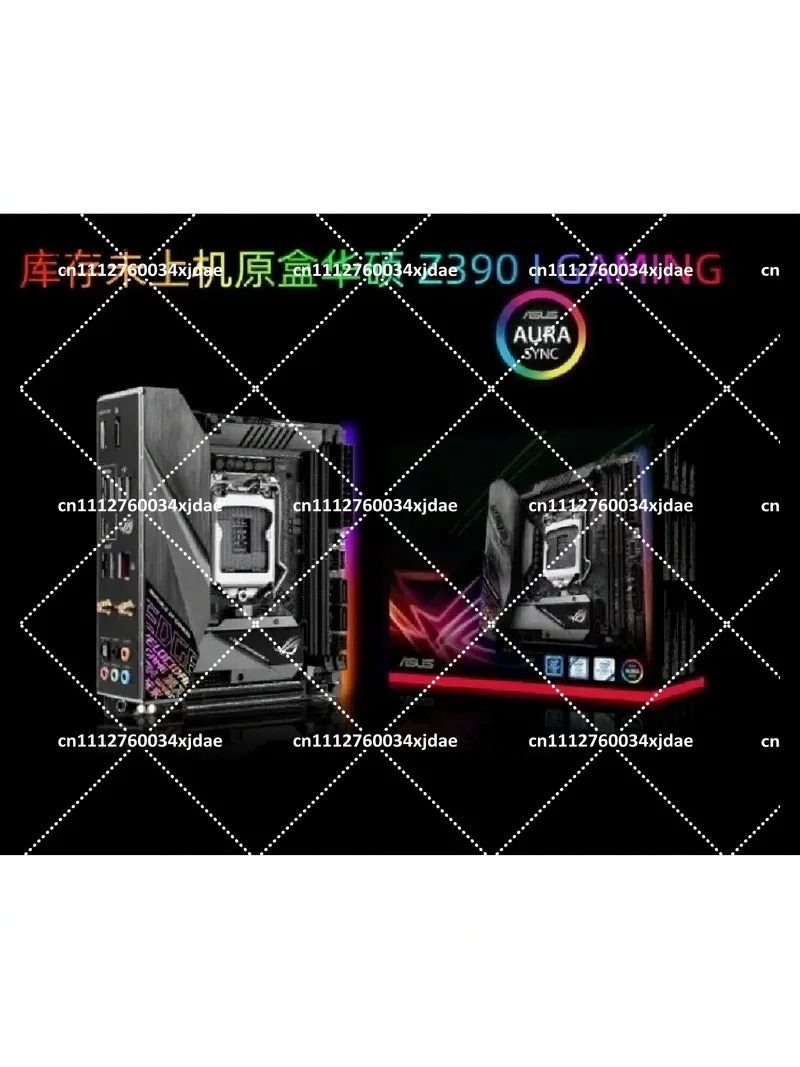 Z390 Motherboard Mini-ITX LGA 1151 2×DDR4 M.2 PCI-E 3.0 USB3.1 HDMI Gaming PC DIY, 90% New