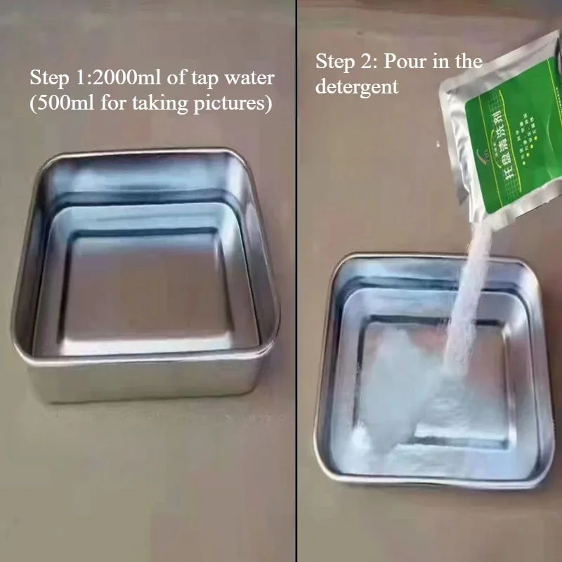 Bandeja Dental de 1/3/5/10 Uds., limpieza disuelta de alta eficiencia en polvo, agente de limpieza de bandeja de alginato, herramientas de Material para el cuidado Dental