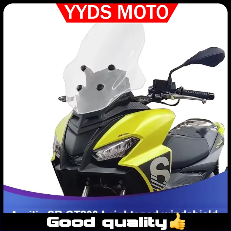 

【Good quality】For Aprilia SR GT200 modified windshield heightened windshield accessories front windshield mirror thickened glass