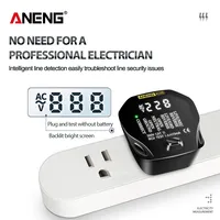 ANENG AC09 Digital Socket Tester AC Voltage Test Socket Detector US Plug Leakage detectionLine polarity detection Test tools