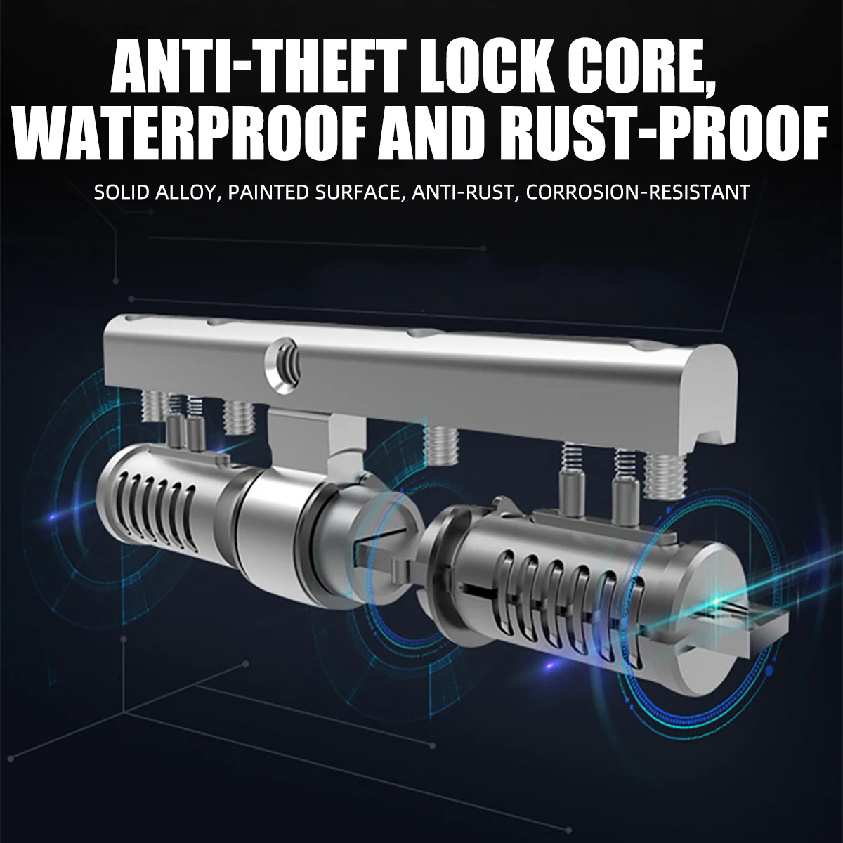 1x Security Ant-Theft Bike Anti Theft Lock Bike Accessories for Motorcycle Bicycle Disc Brake Lock Protection Bicycle Accessorie